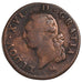 FRANCE, Sol ou sou, Sol, 1791, Paris, KM #578.1, VF(30-35), Copper, Gadoury...