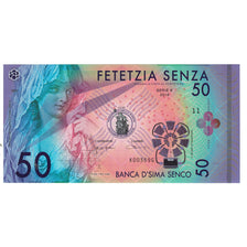 Banconote, Italia, Tourist Banknote, 2016, 50 SENZA, FDS