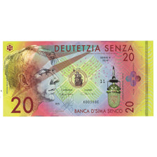 Banknote, Italy, Tourist Banknote, 2016, 20 SENZA, UNC(65-70)