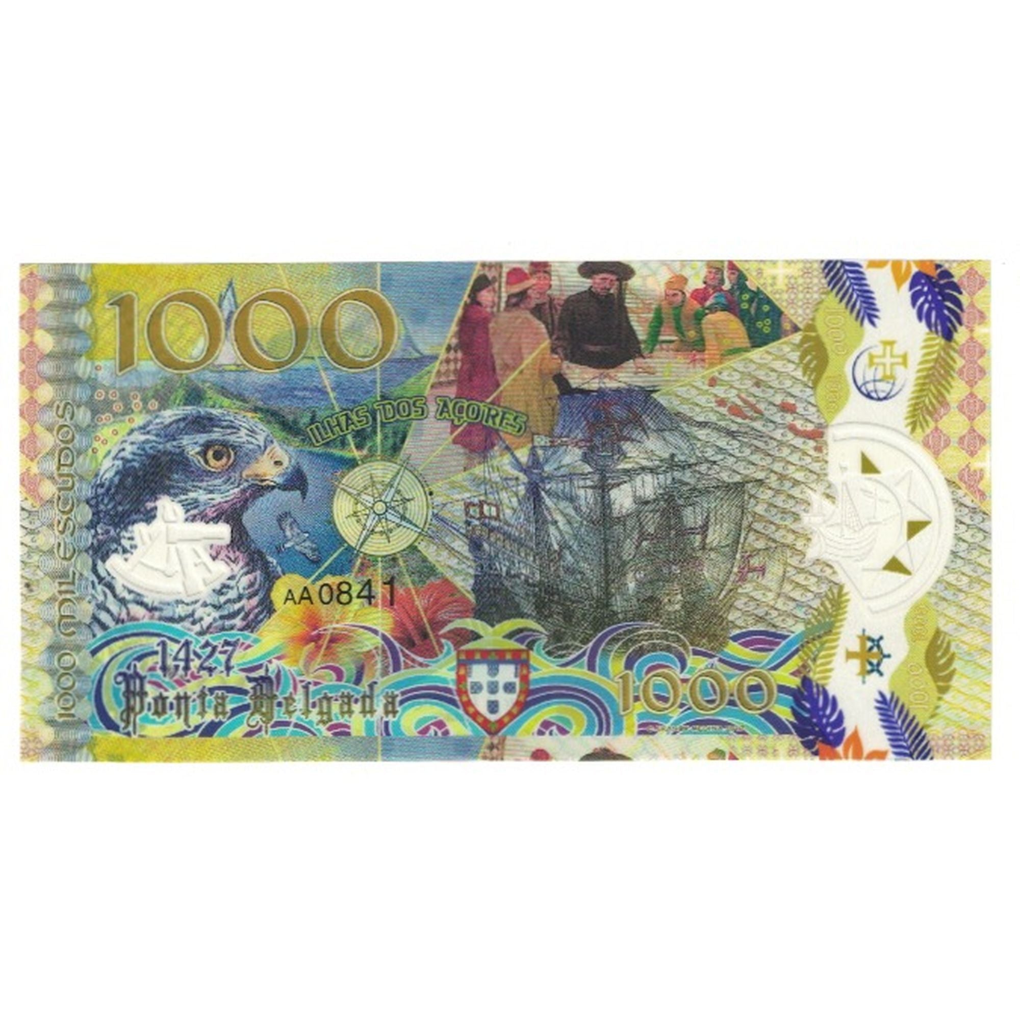 Banknote, Portugal, 1000 Escudos, 2017, 2017-05-17, ACORES, UNC(65-70)