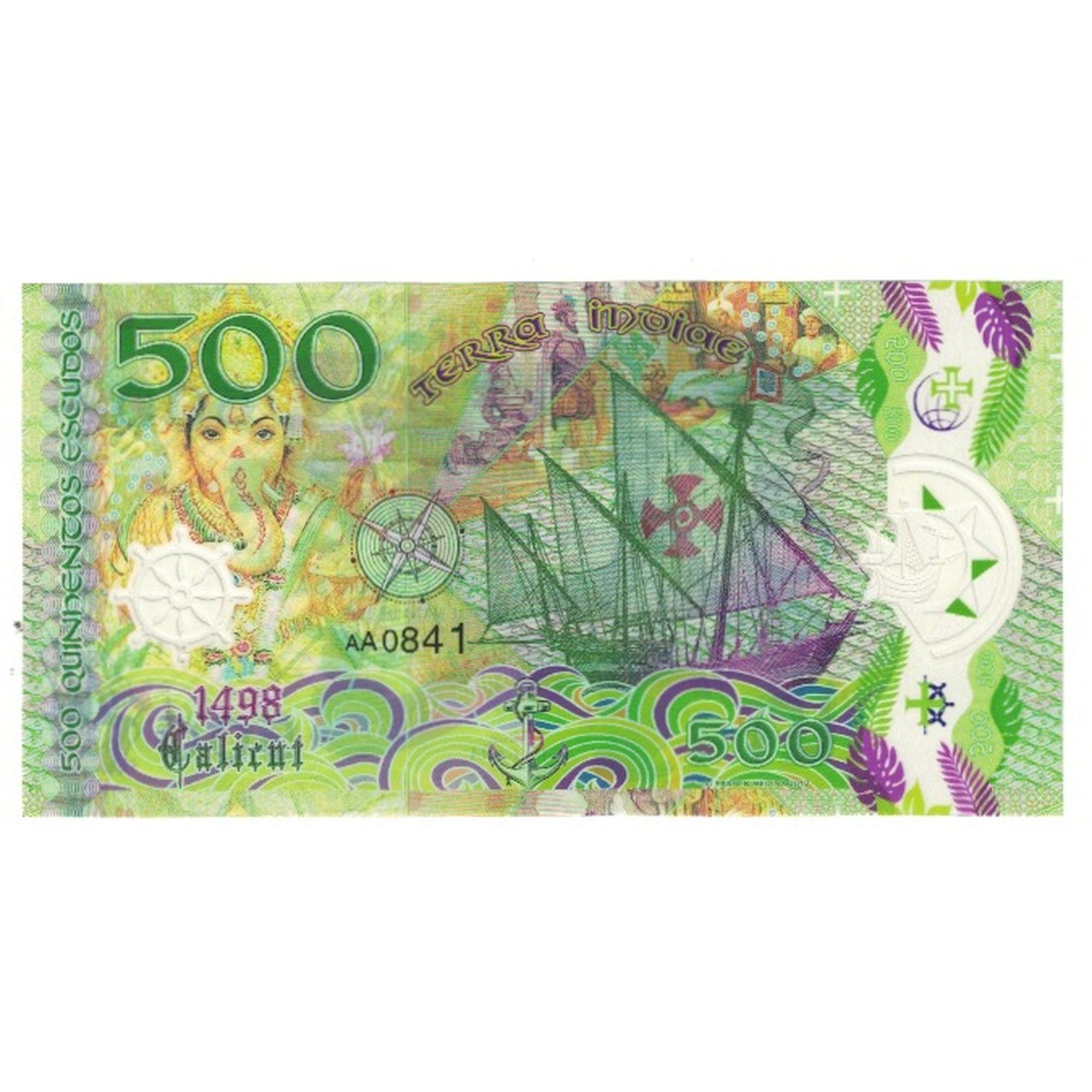 Banconote, Portogallo, 500 Escudos, 2017, 2017-05-09, VASCO DE GAMA TOURIST