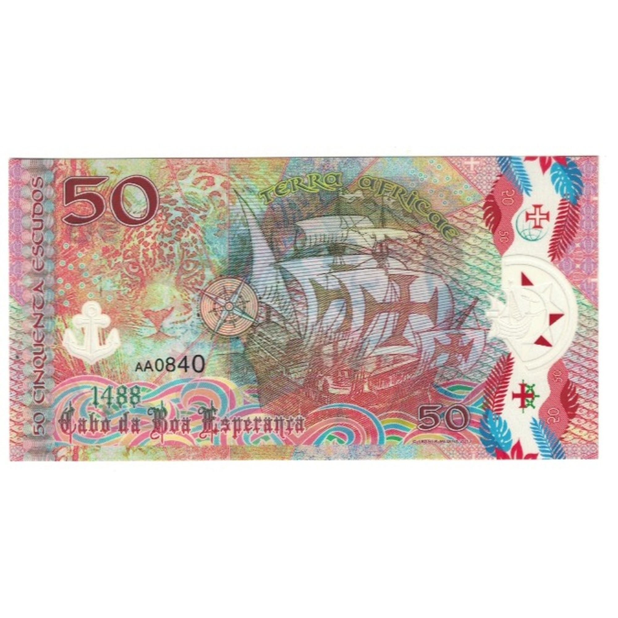 Billet, Portugal, 50 Escudos, 2017, 2017-03-22, VASCO DE GAMA TOURIST BANKNOTE