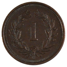SWITZERLAND, Rappen, 1907, Bern, KM #3.2, AU(55-58), Bronze, 16, 1.48