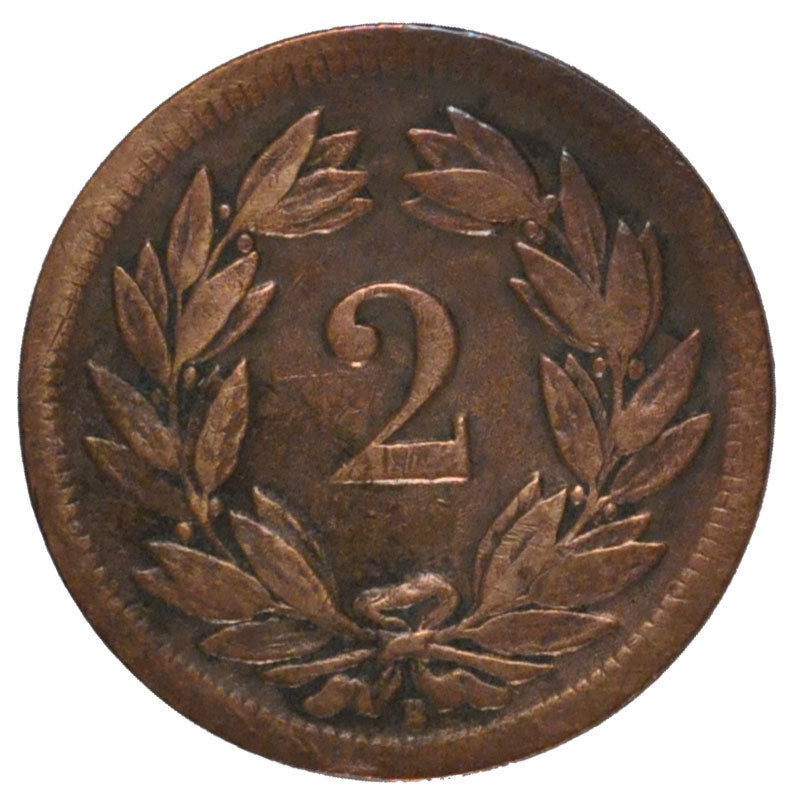 SWITZERLAND, 2 Rappen, 1909, Bern, KM #4.2, VF(30-35), Bronze, 20, 2.40
