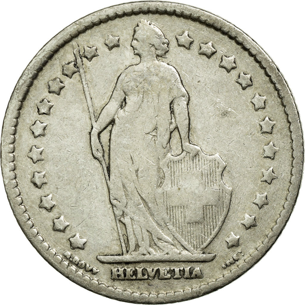 Coin, Switzerland, Franc, 1901, Bern, VF(30-35), Silver, KM:24
