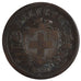 SWITZERLAND, 2 Rappen, 1850, Paris, KM #4.1, VF(30-35), Bronze, 20, 2.39