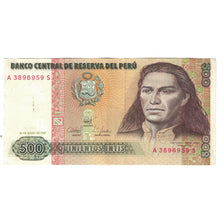 Banknote, Peru, 500 Intis, 1987, 1987-06-26, KM:134a, AU(55-58)