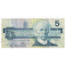 Billete, 5 Dollars, 1986, Canadá, KM:95b, MBC
