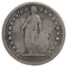 SWITZERLAND, 1/2 Franc, 1877, Bern, KM #23, VF(20-25), Silver, 18.2, 2.36