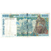 Banknote, West African States, 5000 Francs, KM:713Kb, EF(40-45)