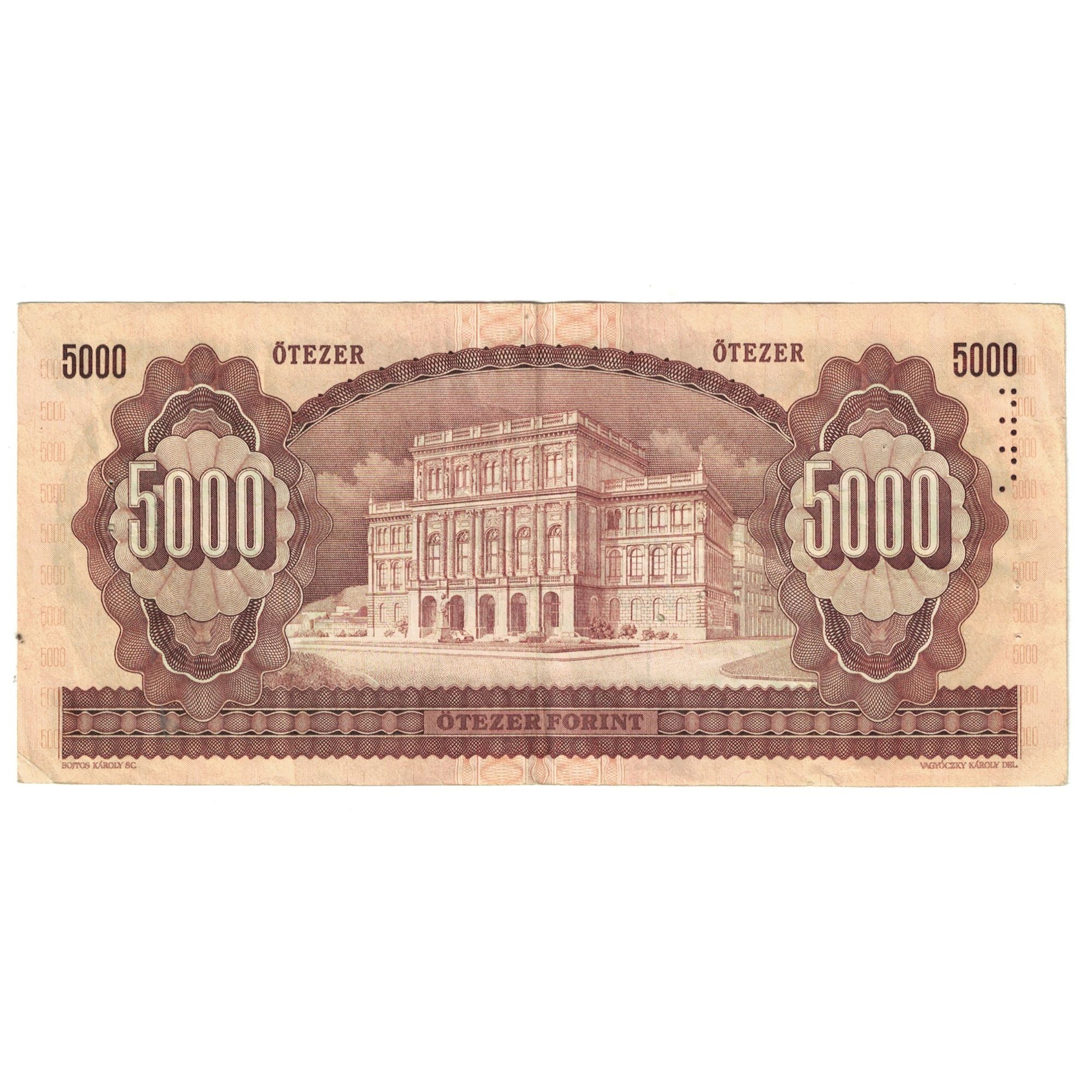 Banknote, Hungary, 5000 Forint, 1993, 1993-12-16, KM:177a, EF(40-45)