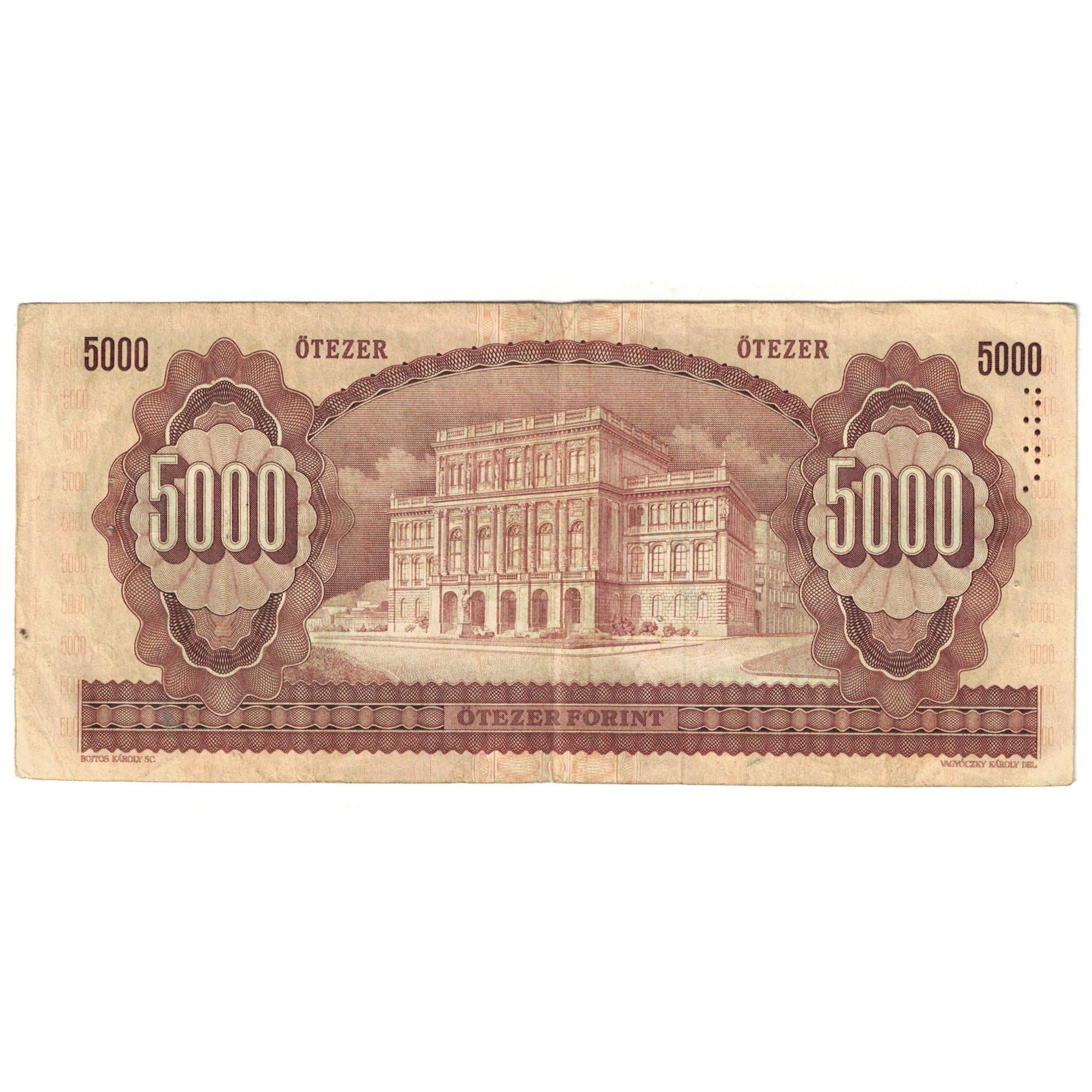 Banknote, Hungary, 5000 Forint, 1993, 1993-12-16, KM:177a, EF(40-45)