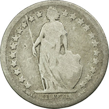 Münze, Schweiz, 1/2 Franc, 1878, Bern, SGE+, Silber, KM:23