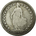 Munten, Zwitserland, Franc, 1887, Bern, FR+, Zilver, KM:24