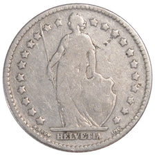 SWITZERLAND, Franc, 1894, Paris, KM #24, VF(30-35), Silver, 23.2, 4.89