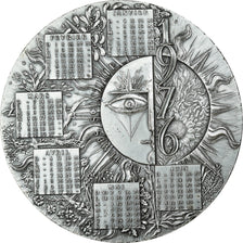 France, Medal, Calendrier, Nouvelle Année, Astrologie, 1976, Lecuyer