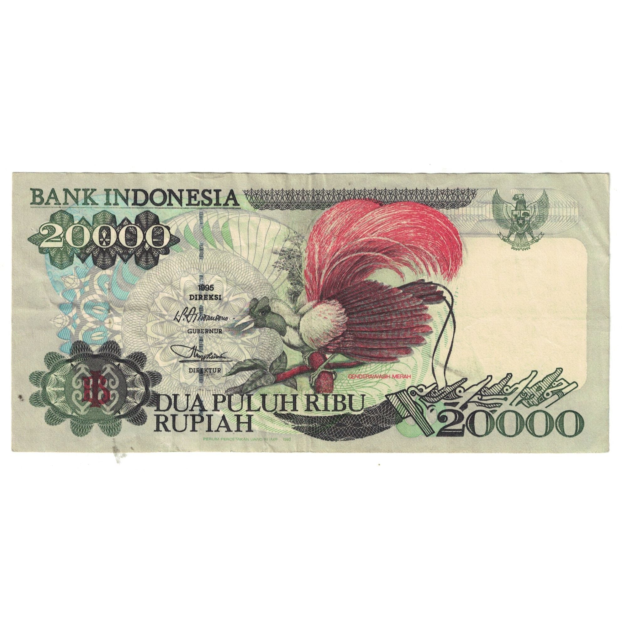 Banknote, Indonesia, 20,000 Rupiah, 1995, KM:132a, VF(30-35)