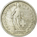 Munten, Zwitserland, 2 Francs, 1875, Bern, ZF, Zilver, KM:21