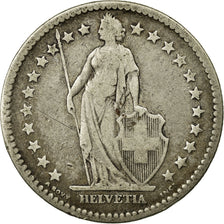 Coin, Switzerland, 2 Francs, 1878, Bern, EF(40-45), Silver, KM:21