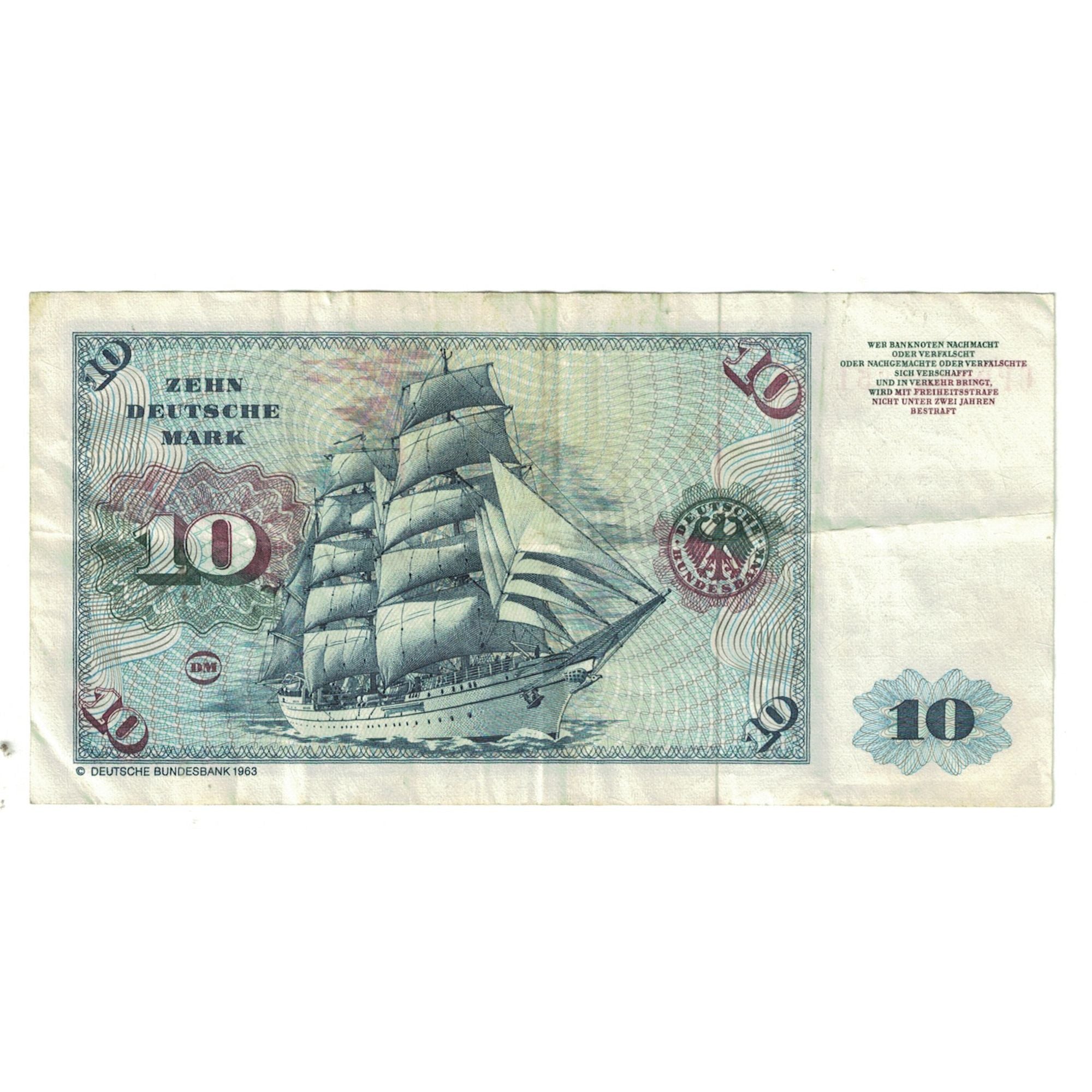 Banknote, GERMANY - FEDERAL REPUBLIC, 10 Deutsche Mark, 1980, 1980-01-02