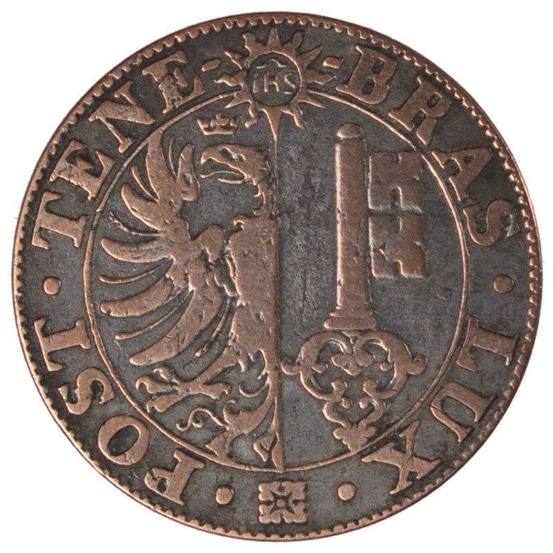Switzerland, 25 Centimes, 1839, Genève, KM #129, EF(40-45), Billon, 3.79