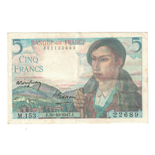 France, 5 Francs, Berger, 1947, M.153, AU(55-58), Fayette:5.7, KM:98b