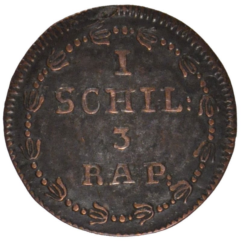 Switzerland, Shilling, 1813, KM #13, EF(40-45), Billon, 1.22