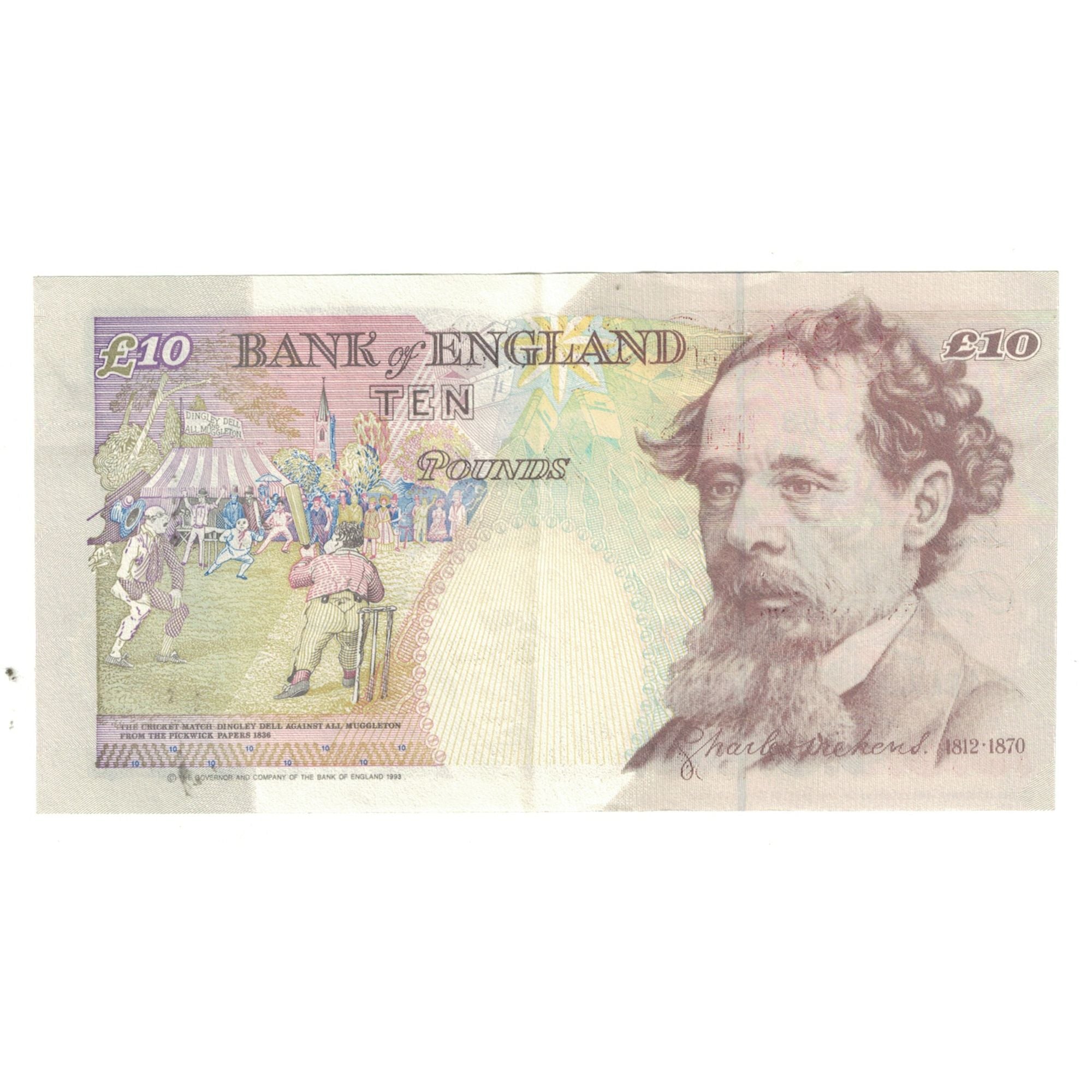 Banknote, Great Britain, 10 Pounds, 1993-1998, KM:386a, EF(40-45)