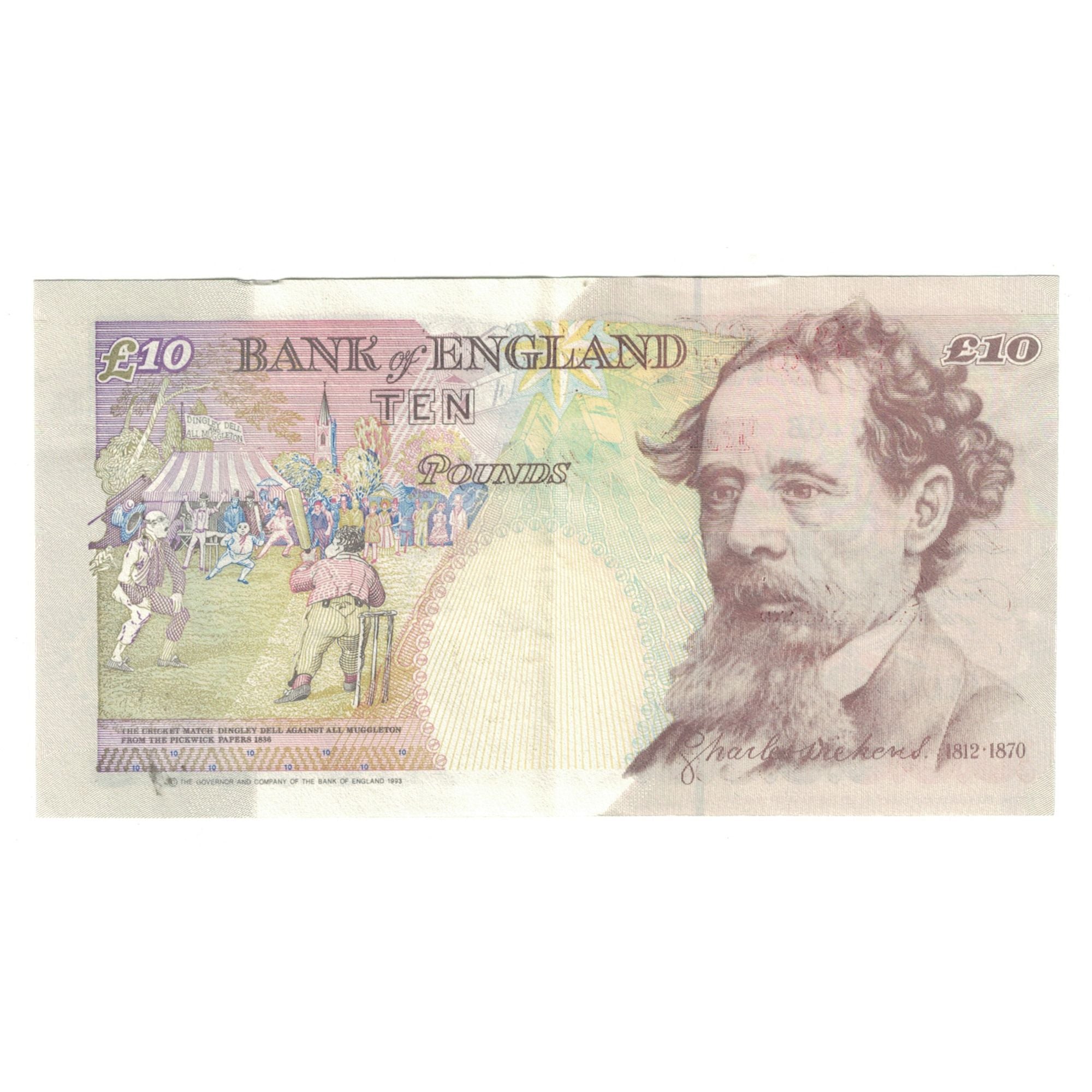 Banknote, Great Britain, 10 Pounds, 1993-1998, KM:386a, AU(55-58)