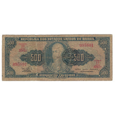 Banknote, Brazil, 50 Centavos on 500 Cruzeiros, 1962, Undated (1962), KM:186a