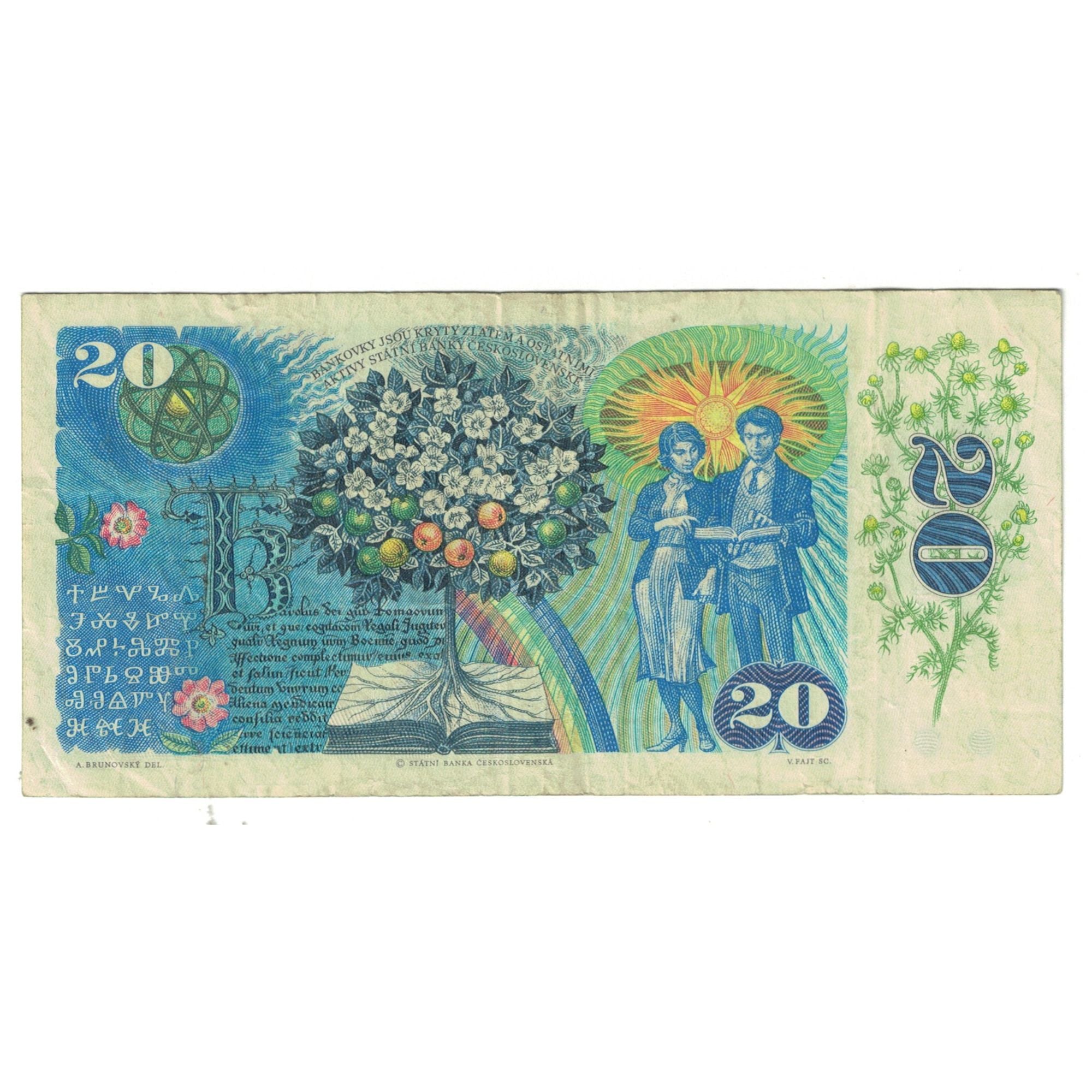 Banknote, Czechoslovakia, 20 Korun, 1988, KM:95, VF(20-25)