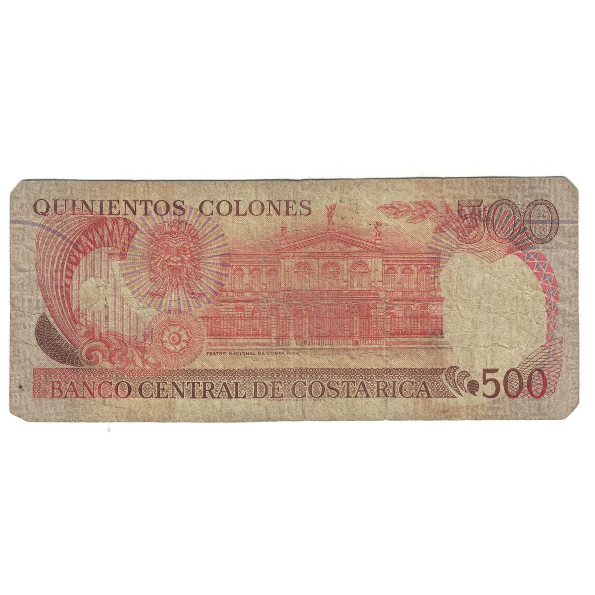 Banknote, Costa Rica, 500 Colones, 1994, 1994-07-06, KM:262a, VF(20-25)