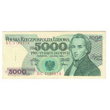 Banknote, Poland, 5000 Zlotych, 1988, 1988-12-01, KM:150c, AU(55-58)