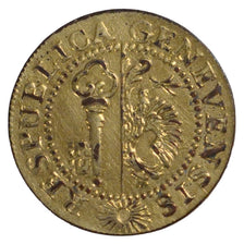 Switzerland, Sol, 1785, Genève, KM #87, AU(50-53), Billon, 1.04