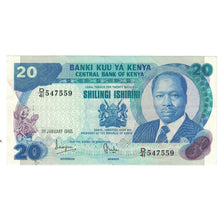 Banknote, Kenya, 20 Shillings, 1982, 1982-01-01, KM:21c, AU(55-58)