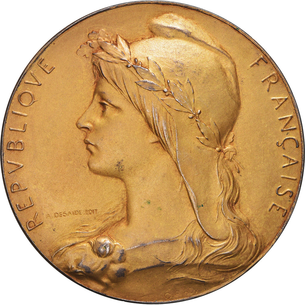 França, medalha, Marianne, Préfet de la Seine Inférieure, O.Roty, AU(50-53)