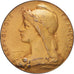 França, medalha, Marianne, Préfet de la Seine Inférieure, O.Roty, AU(50-53)