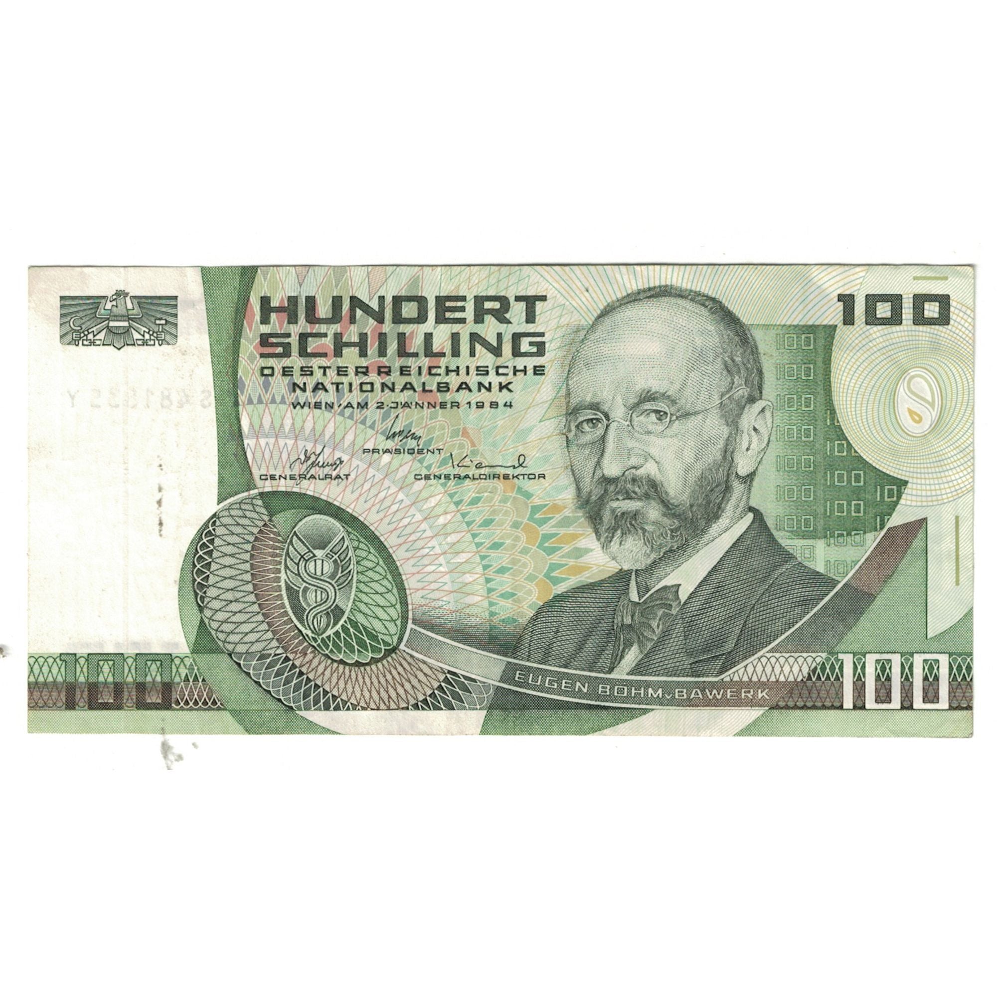 Biljet, Oostenrijk, 100 Schilling, 1984, 1984-01-02, KM:150, TTB