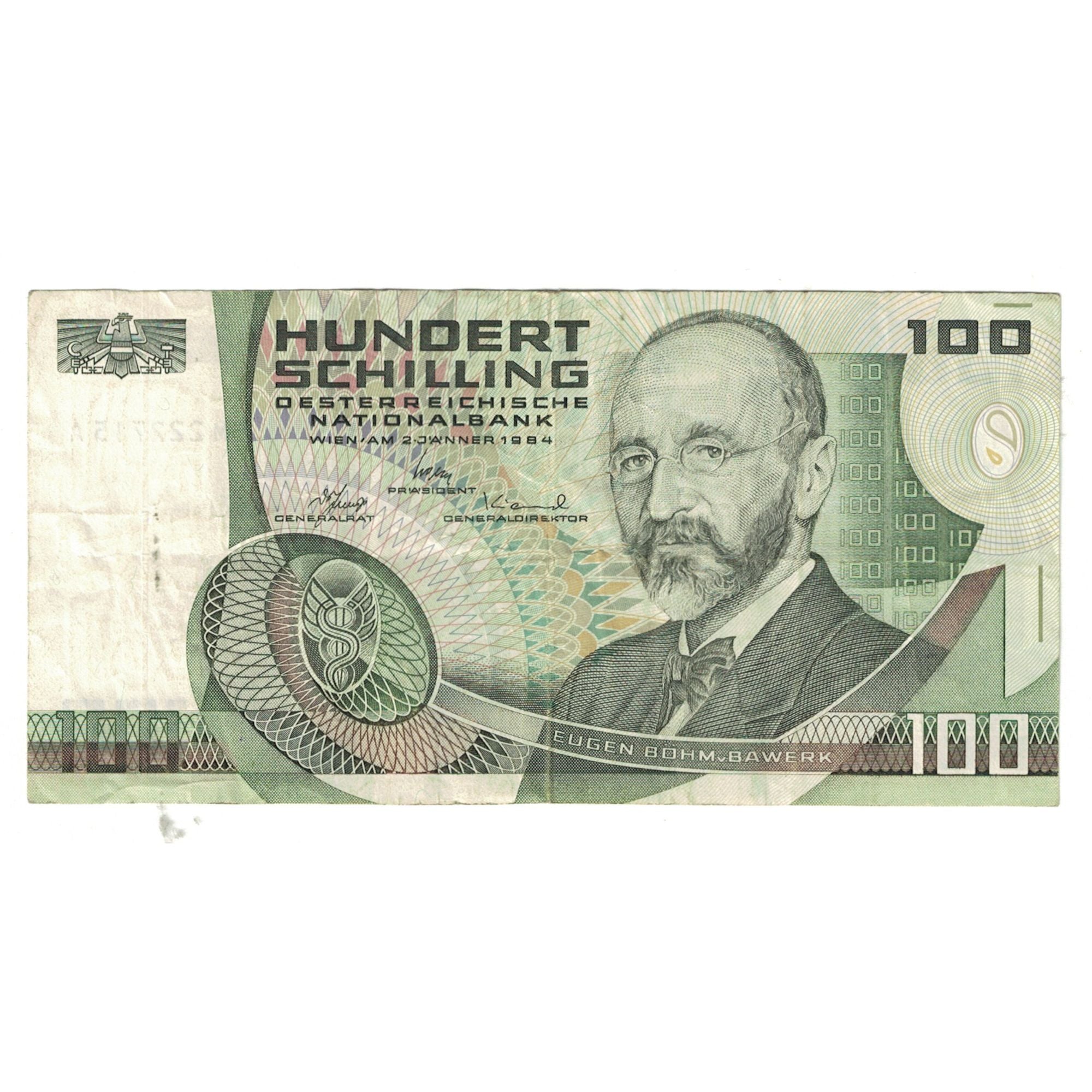 Banknote, Austria, 100 Schilling, 1984, 1984-01-02, KM:150, EF(40-45)
