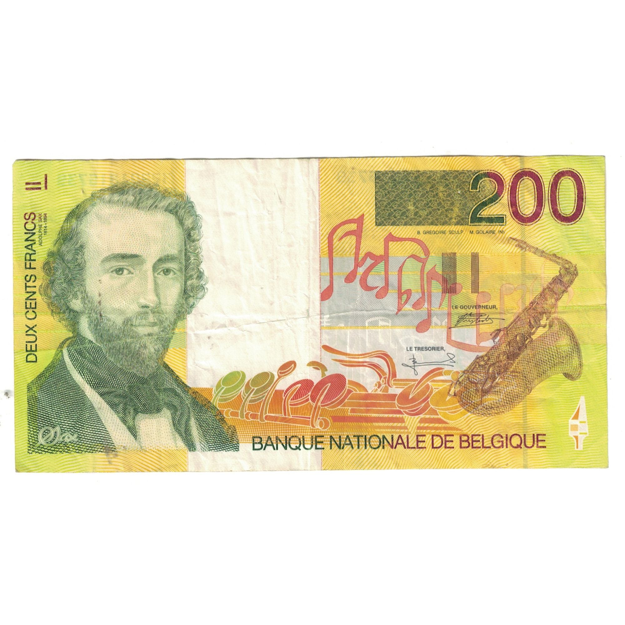 Banconote, Belgio, 200 Francs, KM:148, BB