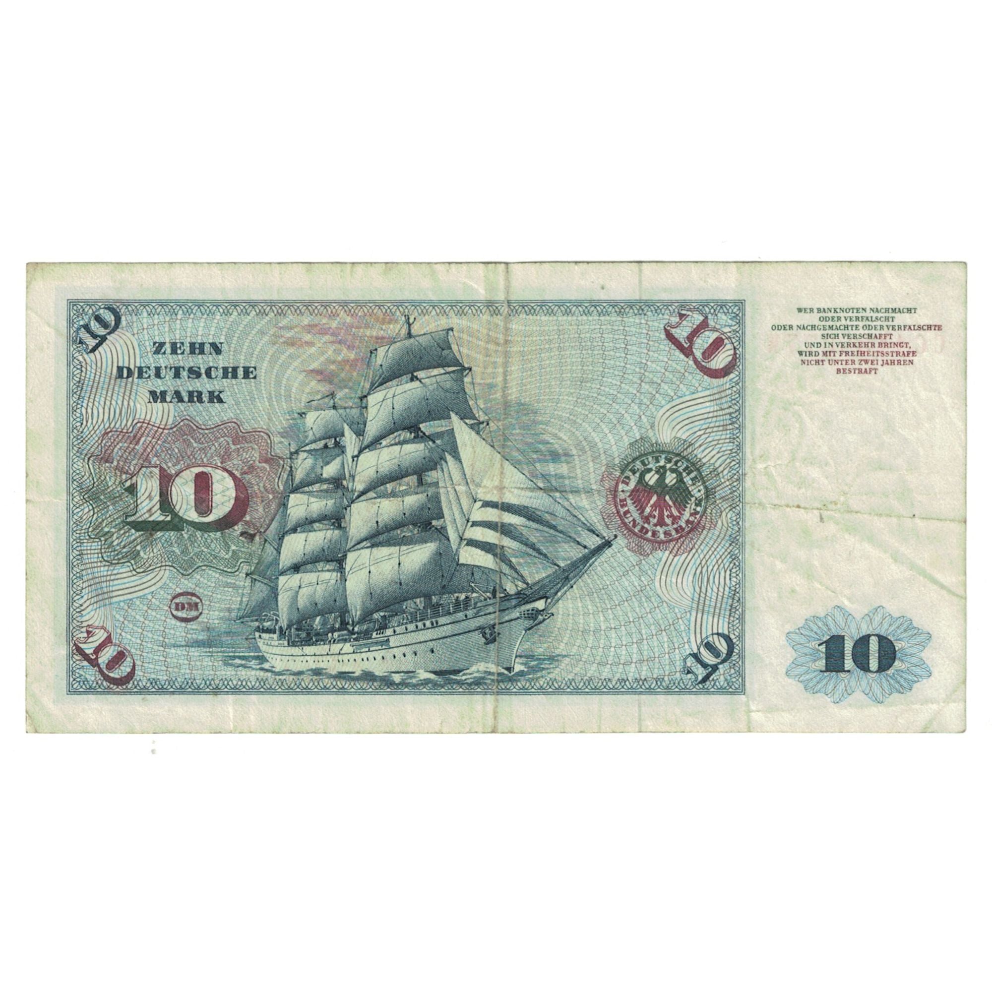 Banknote, GERMANY - FEDERAL REPUBLIC, 10 Deutsche Mark, 1970, 1970-01-02