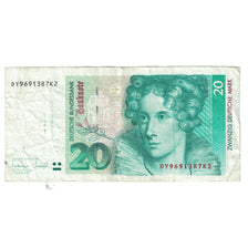 Banknote, GERMANY - FEDERAL REPUBLIC, 20 Deutsche Mark, 1993, 1993-10-01