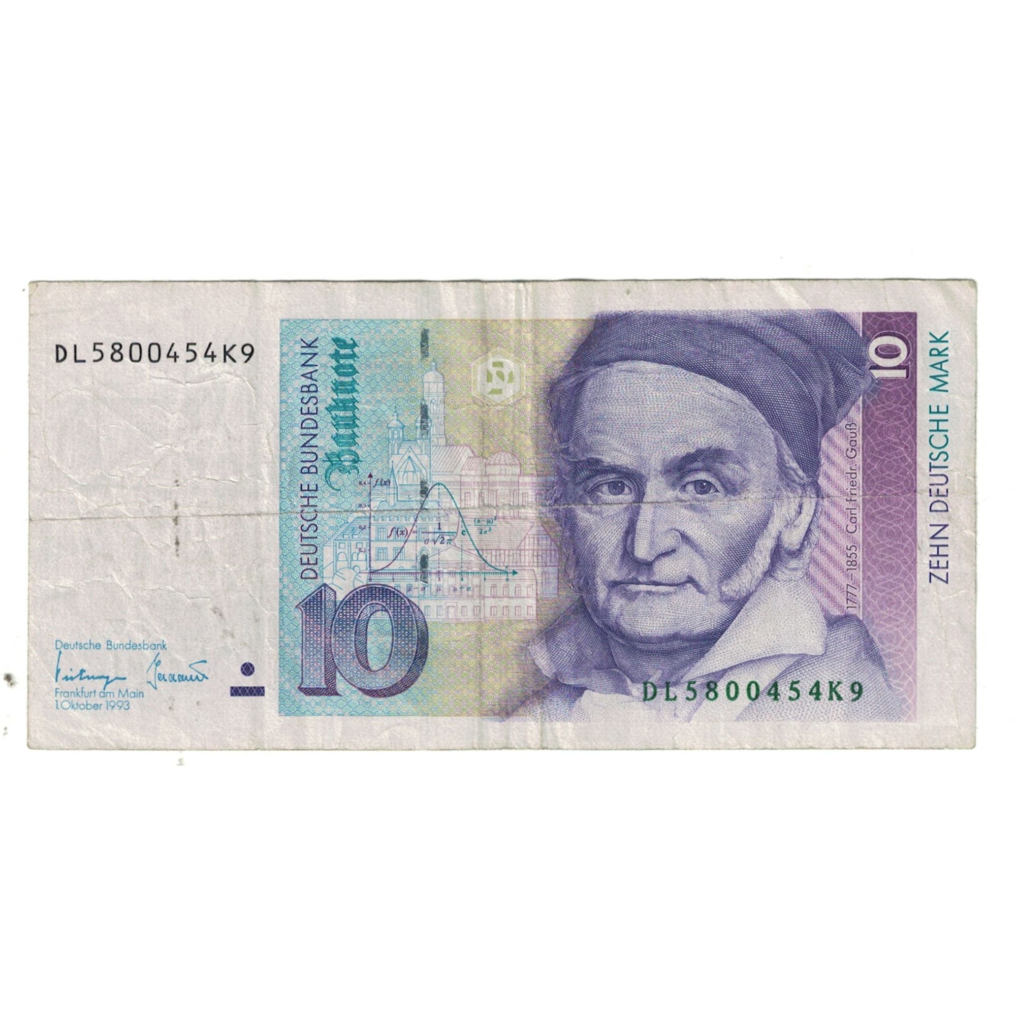 Banknote, GERMANY - FEDERAL REPUBLIC, 10 Deutsche Mark, 1993, 1993-10-01