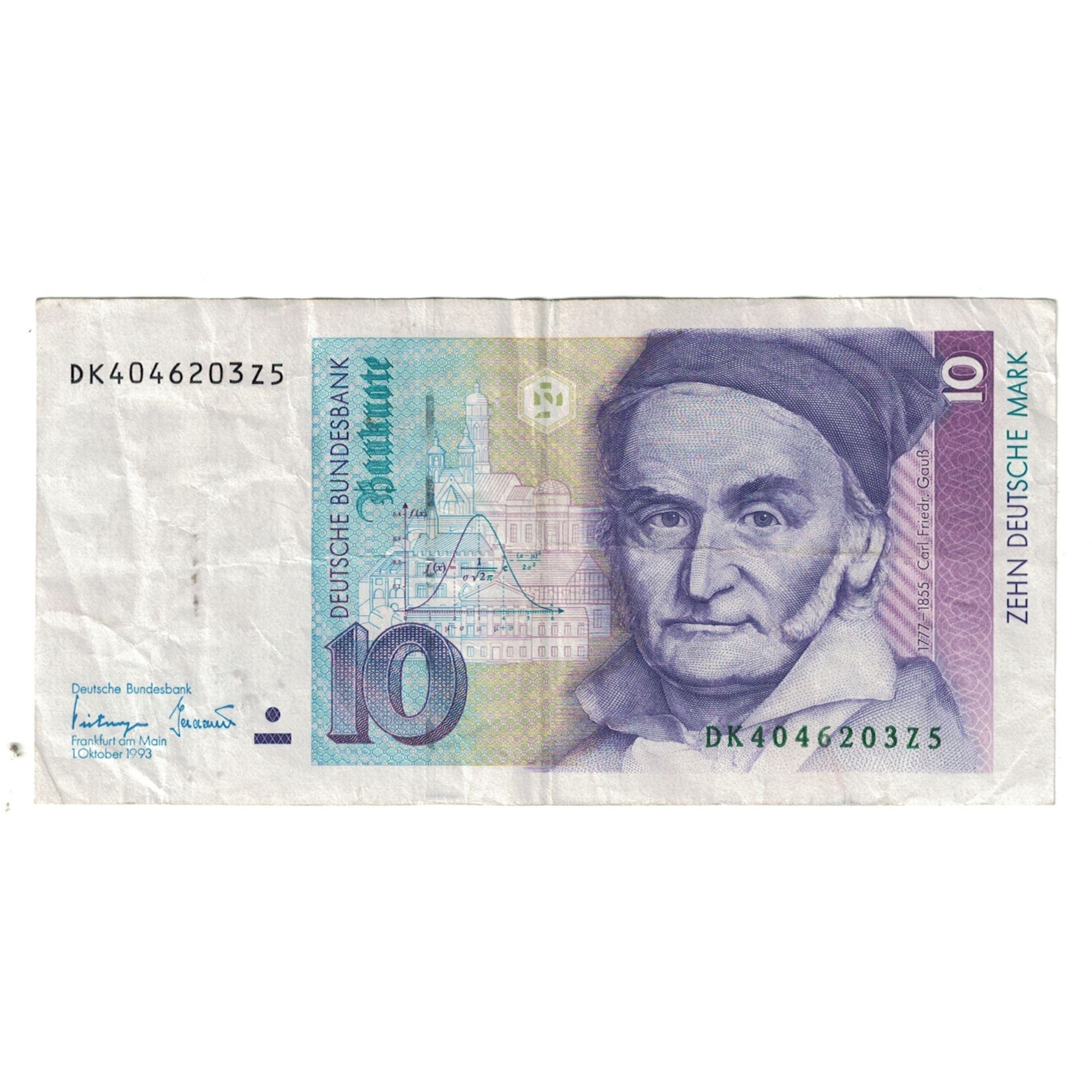 Banknote, GERMANY - FEDERAL REPUBLIC, 10 Deutsche Mark, 1993, 1993-10-01