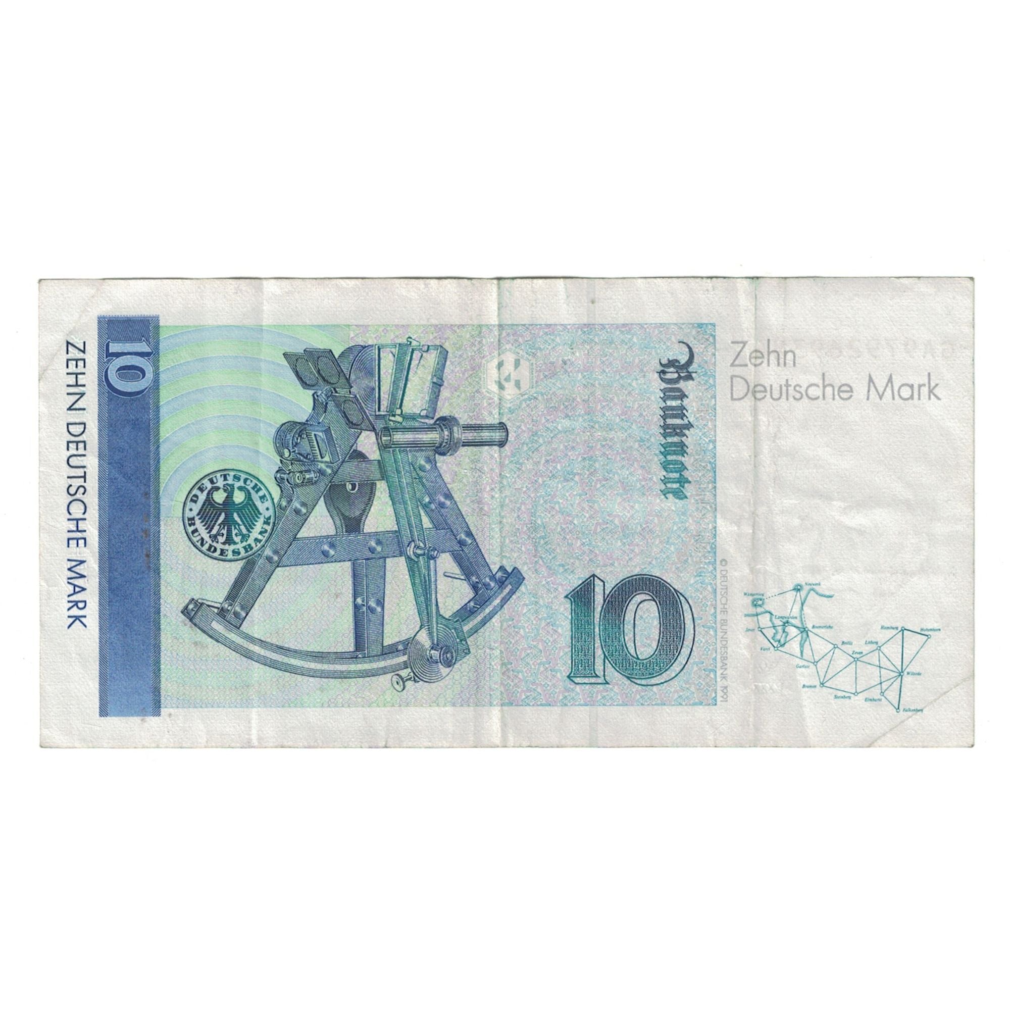 Billet, République fédérale allemande, 10 Deutsche Mark, 1993, 1993-10-01