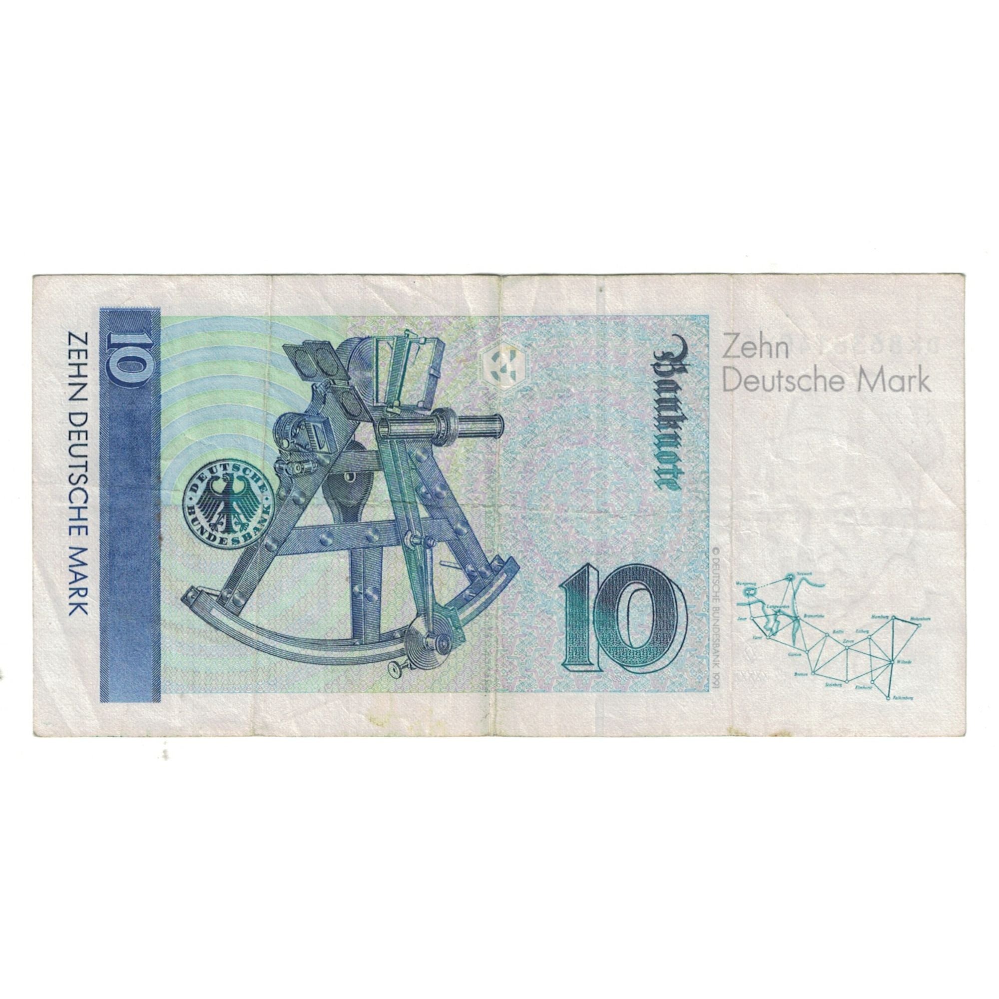 Banknote, GERMANY - FEDERAL REPUBLIC, 10 Deutsche Mark, 1993, 1993-10-01