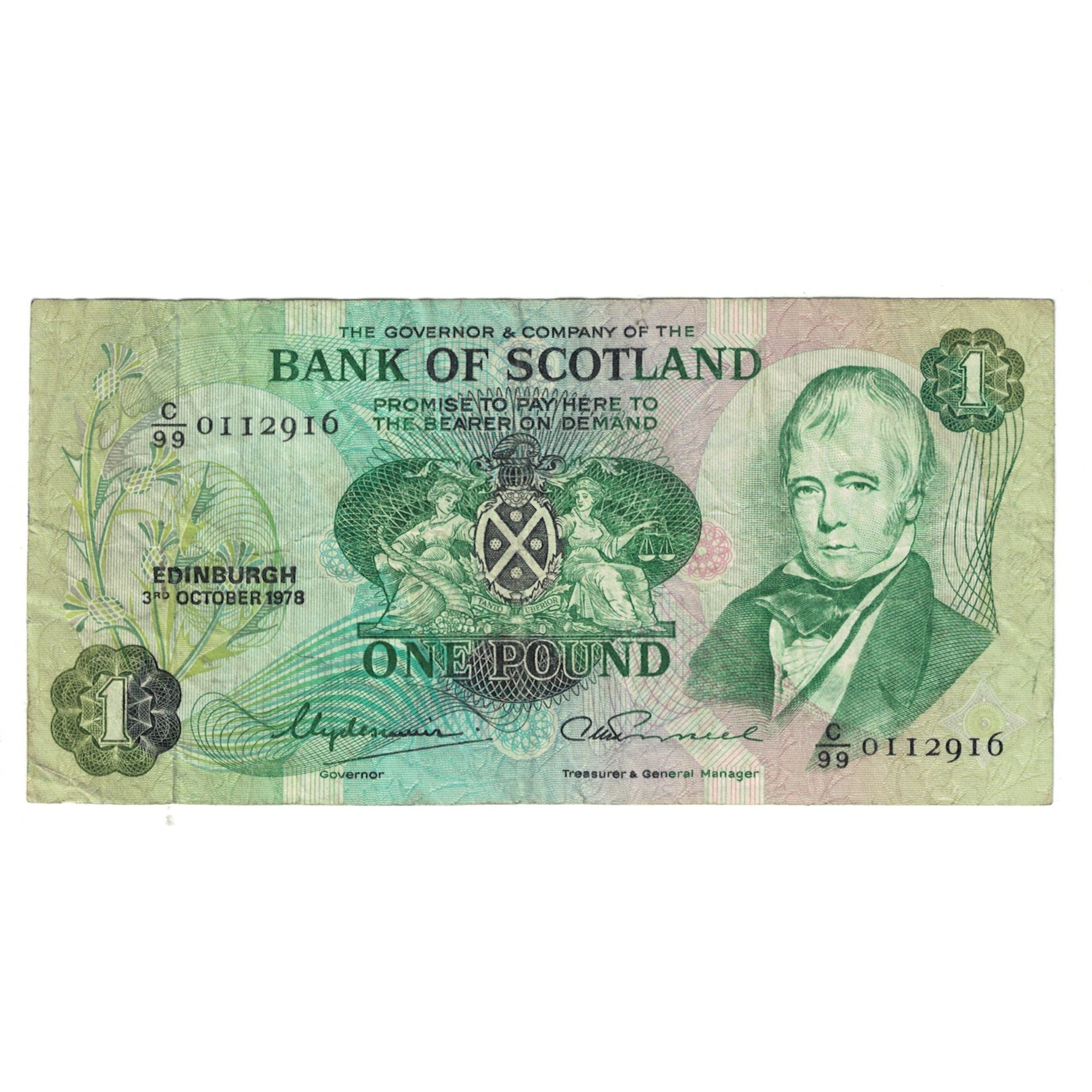 Banknote, Scotland, 1 Pound, 1978, 1978-10-03, KM:111d, VF(20-25)