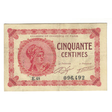 France, 50 Centimes, Other, 1920, E.48, PARIS, EF(40-45)