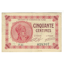 France, 50 Centimes, Other, 1920, F.12, PARIS, EF(40-45)