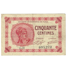 France, 50 Centimes, Other, 1920, G.33, PARIS, EF(40-45)